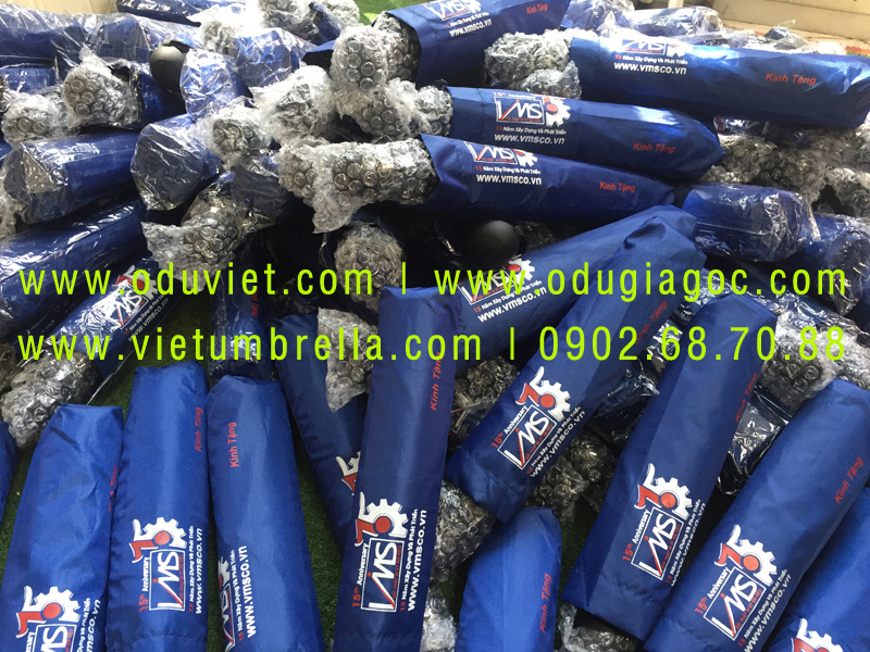 xưởng sản xuất ô dù cầm tay in logo quảng cáo